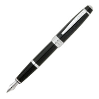 A.T. Cross Bailey Fountain Pen - Medium Nib - Black-Black ink Fountain  pen