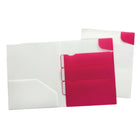 Oxford Divide It Up Twisted Twin Pocket Folder Poly, Assorted-7