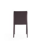 Manhattan Comfort Paris 18" Modern Faux Leather Upholstered Dining Chair - Grey - Set of 4-Delivered to you Fully Assembled! No Assembly Required