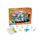 Crayola Scribble Scrubbie Pets Dinosaur Glow Combo Pack-GLOW-IN-THE-DARK: 2 of the dinosaurs in this set glow in the dark for added fun! Give them a creative design, charge them under a light and watch as they glow when the lights are off!