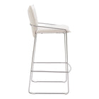 Zuo Pola Barstool - White-3 year limited warranty