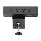 MotionGrey Desk Clamp Power Strip with Desktop Surge Protector with USB-C - 3 Outlets & 6ft Flat Plug - Black-High Power Capacity: Rated at Max 1875W, 125V/15A with USB output of 5V 3.1A, supporting workstations, laptops, phones, and more