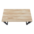 Monarch Specialties 7678 48" Computer Desk - Natural/Adj.Height/ Black Metal-10