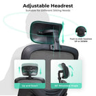MotionGrey MC2 Ergonomic Office Chair - High-Density Foam Seat with Flip-Up Armrests - Black-6