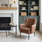Zuo Tasmania Accent Chair - Vintage Brown-Dimensions: 31.1" L x 29.1" W x 35.4" H