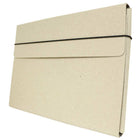 JAM Paper Thin Portfolio File Carrying Case with Elastic - 9 1/4 x 1/2 x 12 1/2 - Natural Kraft-A great business portfolio to use around the house, classroom, office or on the go