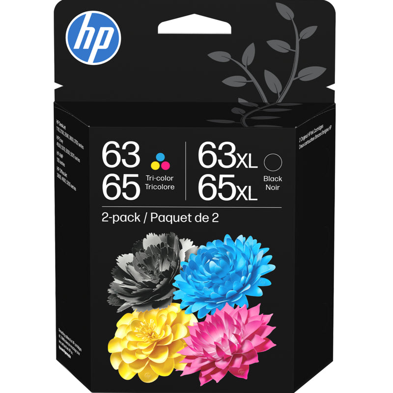 HP 63/65 XL B87FDAN Ink Cartridge Combo - Standard Yield - Black