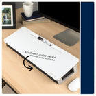 Quartet Magnetic Dry-Erase Desktop Computer Pad - 21" x 7 3/4" - White Surface-MAGNETIC: The magnetic surface allows you to secure loose paper notes with your favorite magnets, keeping important documents within easy reach.