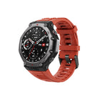 Amazfit T-REX 3 Smartwatch - Lava-Built for Adventure: Endure any challenge with a 316L stainless steel bezel and buttons. The military-grade body can resist 158°F heat and -22°F cold. Water-resistant to 328 Feet, the watch is great for surfing and can be used for freediving to a depth of 147 Feet