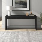 Hudson&Canal Lawrence 64" Wide Rectangular Fluted Console Table - Black Grain-Clean with a soft, dry cloth and no harsh chemicals or abrasive cleaning materials