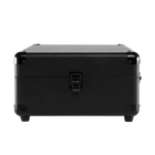Victrola Journey Glow Illuminated Suitcase Record Player - Black-A slim, stylish Bluetooth record player with speakers, designed for easy setup and placement in any space without sacrificing sound quality