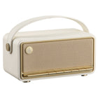 Edifier MP330 BT Wireless Hi-Res Audio Portable Retro Wood Speaker wiith 20W RMS Stereo Sound - Ivory-The high-capacity built-in battery offers up to 19 hours of continuous playback, letting you enjoy music all day long