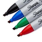 Sharpie Permanent Markers - Chisel Tip - Assorted Colours - 4 Pack-Unique anti-roll barrel design
