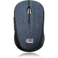 Adesso iMouse S80L Wireless Fabric Optical Mini Mouse - Blue-Optical Sensor