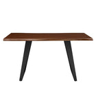 Modway Viggo 60" Live Edge Acacia Wood Acacia Wood Dining Table - Black Walnut-Assembly Required