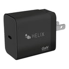 Helix 40W USB-A & USB-C Wall Charger - Black-40 Watt