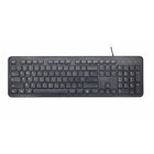 Basic Tech Wired Keyboard - French Layout - Black-Full-size keyboard with palm rest and adjustable tilt