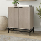 Hudson&Canal Montello 28"W Accent Cabinet - Alder White-Product Dimensions: 15.5" L x 28" W x 32" H