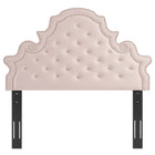 Modway Diana Tufted Performance Velvet Full/Queen Headboard - Pink-Multiple Mounting Positions