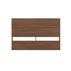 Nexera Panel Headboard - Full Size - Walnut-2 horizontal panels give the headboard a modern plank effect