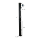 Outsunny 7ft Outdoor Solar Heated Shower with 360 Rotating Rainfall & Handheld Shower Head-Can reach a maximum temperature of 60 °C (140 °F)