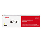 Canon 075H Genuine Toner Cartridge - High Yield - Yellow-Produces high-quality, monochrome and color output for all your home and office needs