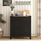HOMCOM 30.5" L Sideboard Buffet Cabinet - Black-Fits dining room, kitchen, living room, and entryway uses as a coffee bar, sideboard, or storage cabinet 