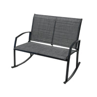 Dura Housewares Portland Double Rocker - Grey-Double seating design for shared relaxation