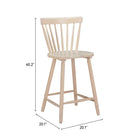 Zuo Tyce Counter Stool - Natural - Set of 2-7