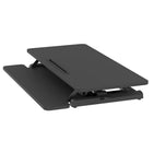 ALTIVA 36" Sit To Stand Height Adjustable Desk Riser converter - Black-Keyboard Tray Dimension: 33.5"W x 10"D (85cm x 25cm)