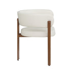 Brassex Bailey Visiting Chair - Set of 2 - Cream-Metal frame