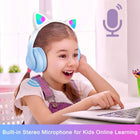 MyBat Pro Katchy Kitty Wireless Headset - Blue-Microphone on ear cup for hands-free calls: Easily control your sound and manage your calls from your headphones with the convenient buttons on the ear-cup