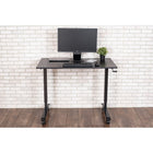 Luxor 48" Crank Adjustable Stand Up Desk-Durable steel frame with powder coat paint finish