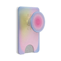 Popsockets PopWallet+ for MagSafe with Adapter Ring - Aura-Magnetic wallet, phone grip and stand with swappable top and included adapter ring to make any case compatible