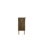 Manhattan Comfort Yonkers 62.99" Mid-Century Modern Sideboard - Rustic Brown-Sleek Beveled Top Board Design