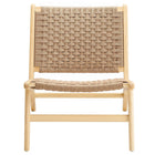Modway Saoirse Woven Rope Wood Accent Lounge Chair - Natural Natural-7