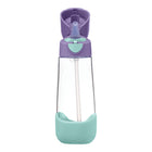 b.box - Tritan Drink Bottle - 600ml - Lilac Pop-Spill-proof straw and robust handle for school and on-the-go