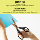Hilroy  8.3" Titanium Scissors with Comfort-Grip Handles - Bronze Blades-Multipurpose Use: Perfect for precision cutting of paper, fabric, plastic, cardboard, and more - ideal for use in the office, home, classroom, crafting, and sewing projects