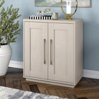 Hudson&Canal Tillman 28"W Accent Cabinet - Alder White-Product Dimensions: 14" L x 28" W x 32" H