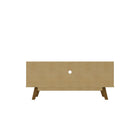 Manhattan Comfort Marcus 53.14" Mid-Century Modern TV Stand - Grey and Nature-Home Assembly Required. All Hardware Included