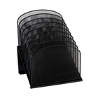 Safco Onyx Organizer with 8 Stated Sections - Black-Letter size organizer