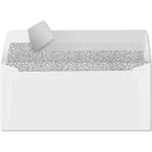 JAM Paper Double Window Invoice Envelopes w/Peel & Press - White - 4 1/8" x 9 1/8" - 500 Pack-Colour: 24lb. white envelopes with black inside tint, and peel and seal flap.