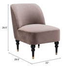 Zuo Bintulu Accent Chair - Taupe-6