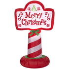 GEMMY Airblown Inflatable Outdoor Merry Christmas Sign - 42"-Lights up with energy-efficient LED light