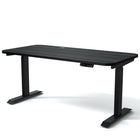 MotionGrey 55" Motion Electric Height Adjustable Standing Desk with German Dual Motors for Home and Office- Black Top- Black-55"x 28" Desktop, height adustable range from 24" to 49"