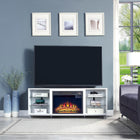 Manhattan Comfort Electric Fireplace Insert - Black-30 Day Limited Manufacturer's Warranty