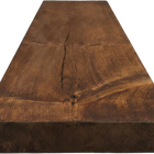 Entrepot La Grange Floating Shelf with Hardware - 36" L x 8" D x 2" T - Medium Walnut-Real Wood