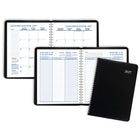 Staples 2027 Weekly/Monthly Planner - 8-3/4" H x 6-7/8" W - Black - Bilingual-Personal information page includes section for General, Emergency and Medical, and dates to remember page
