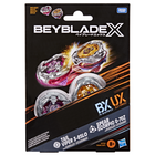 Hasbro Beyblade Dual Pack - Assorted-SPEED INTO HIGH GEAR WITH THE Beyblade X X-Celerator Gear System: When the gears of the bit and X-Celerator Rail meet, tops rocket forward in an Xtreme Dash for breathtaking bursts and colossal crashes (Only compatible with Beyblade X System)