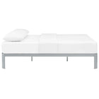 Modway Corinne Queen Bed Frame - Grey-Non-Marking Foot Pads